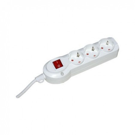 Prelungitor 3 prize cu CP 3m 3x1.5 mm cu  intrerupator Lohuis